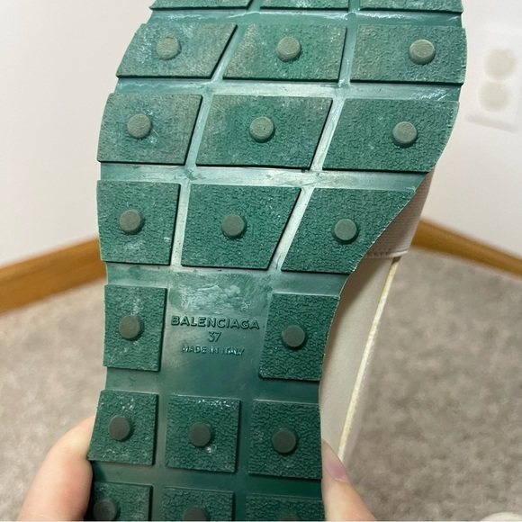 Balenciaga Race Runners White/Green - Picture 4 of 15